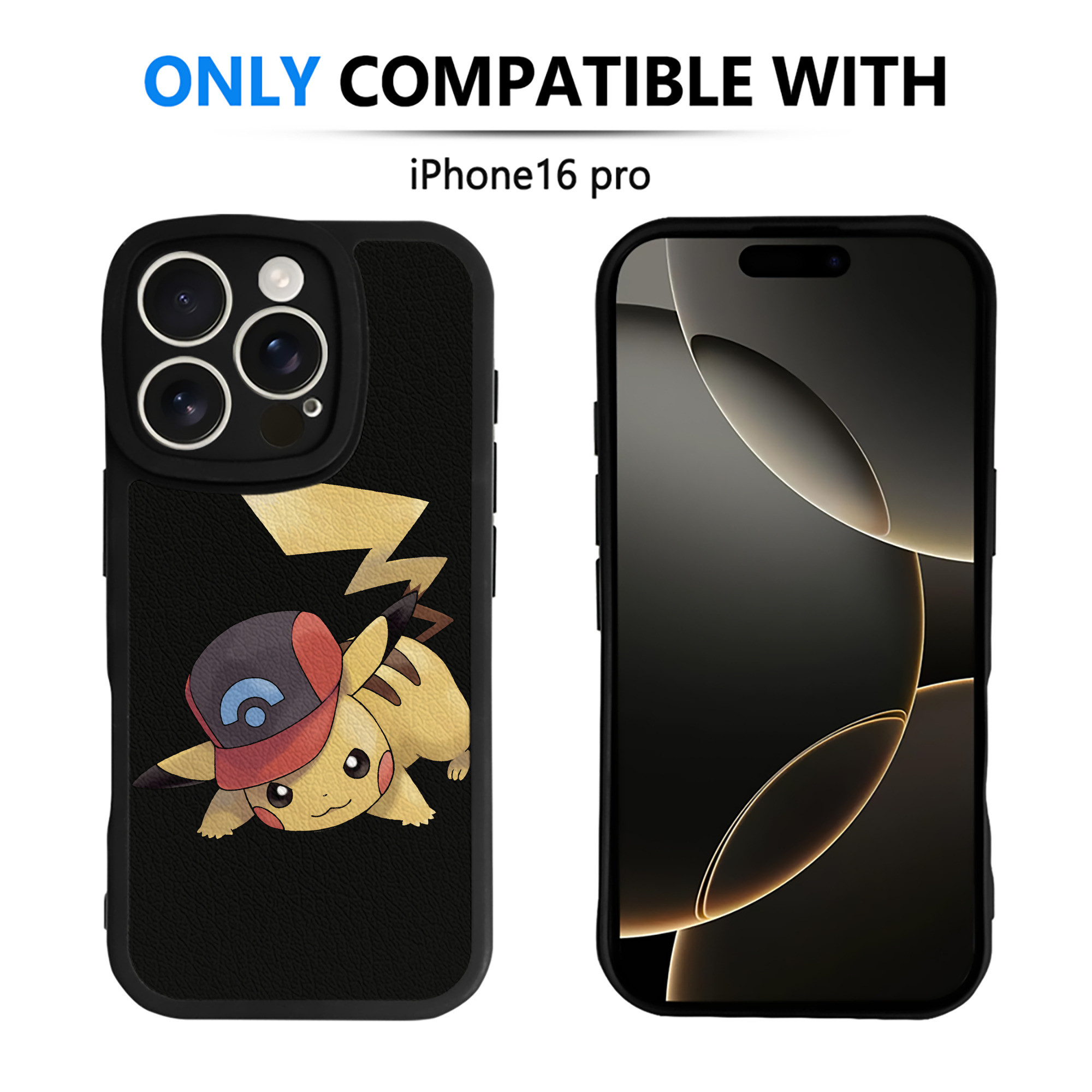 （画像用） ポケットモンスター Pokémon 【iPhone 16シリーズ対応】シリコンスマホケース（レザー調） 材質：シリコン
